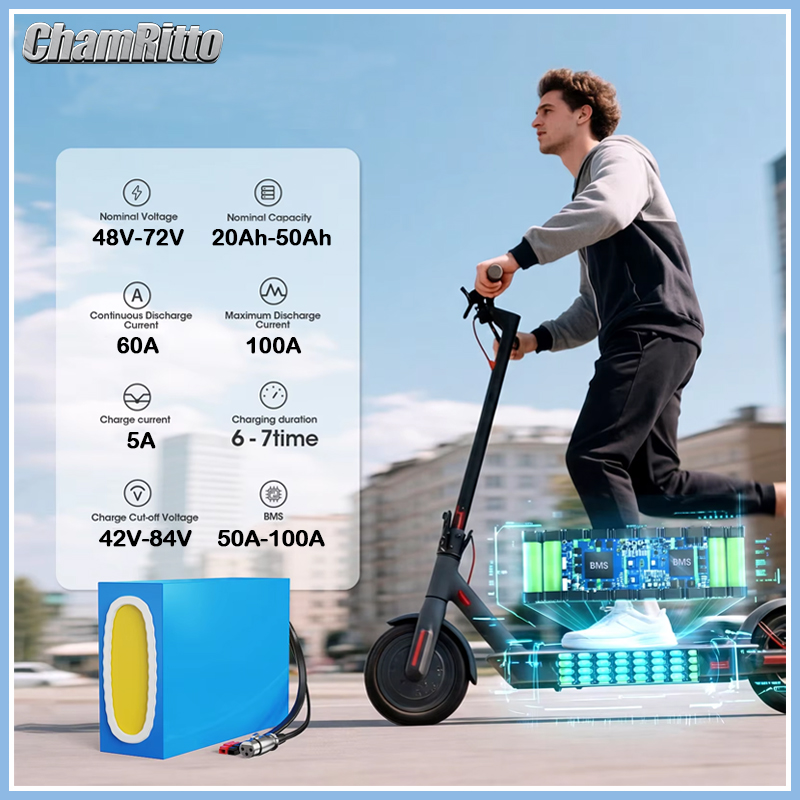 21700 E bike Scootoer Battery  - đánh giá và giá 60V 30Ah 21700 Battery Pack